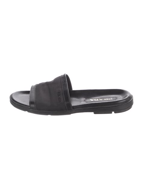 Prada Grosgrain Trim Slides 